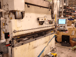 Wysong THS press brake retrofit with Enu550T cnc control. CNC control retrofits and upgrades for Wysong press brakes. CNC backgauge retrofits for Wysong. CNC.